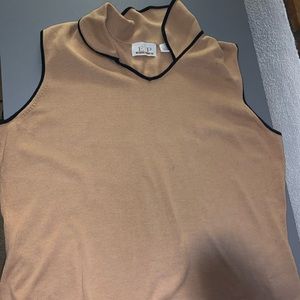 EP pro collard pullover, beige, Large